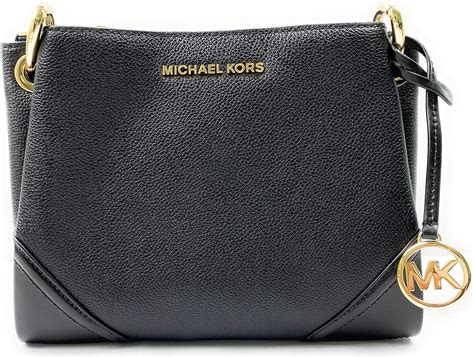 michael kors nicole triple compartment crossbody|Nicole Large Logo Crossbody Bag .